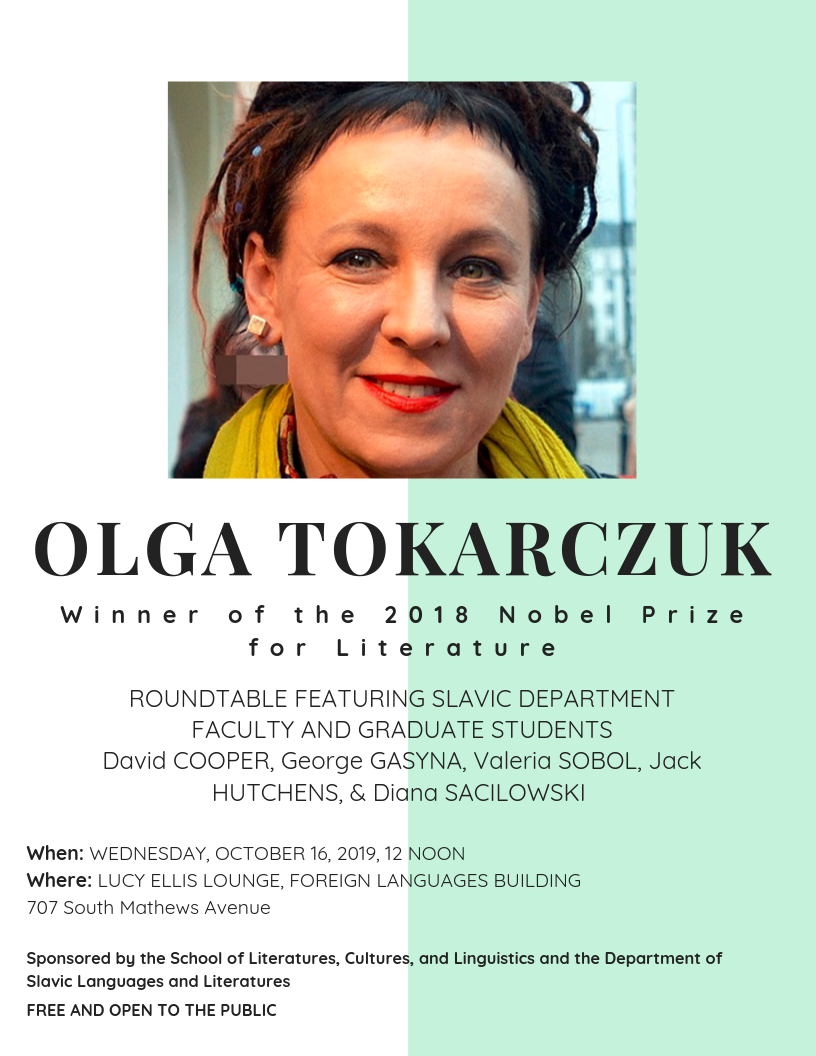 Tokarczuk event poster