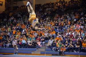 U of I gymnast flipping